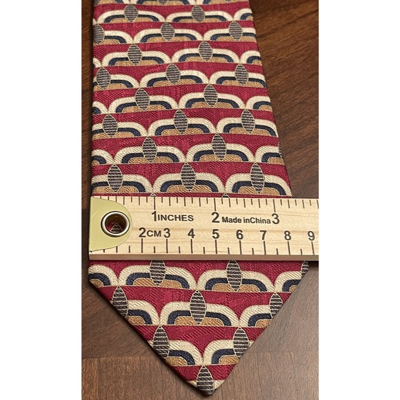 Land’s End Direct Merchants, Hand Sewn, 100% Silk, Men’s Meck Tie, Made In Usa - Picture 4 of 9